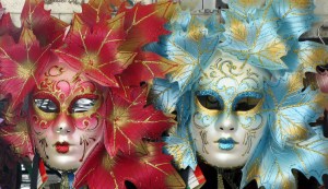 Venetian carnival masks